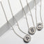 Tiny CZ Initial Letter Necklace (A-Z) - Gold or Silver-Necklaces-Balara Jewelry