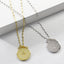 CZ Star Disc Necklace - Gold or Silver-Necklaces-Balara Jewelry