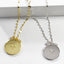 CZ Star Disc Necklace - Gold or Silver-Necklaces-Balara Jewelry