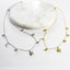 Bezel CZ Charm Choker - Gold or Silver-Necklaces-Balara Jewelry