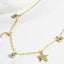 Bezel CZ Charm Choker - Gold or Silver-Necklaces-Balara Jewelry
