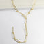 Y Open Link Chain Necklace-Necklaces-Balara Jewelry