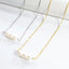 Three Small Freshwater Pearl Necklace - Gold or Silver