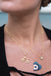Small CZ Evil Eye Necklace - Gold or Silver
