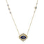 Enamel and CZ Evil Eye Necklace - Gold or Silver