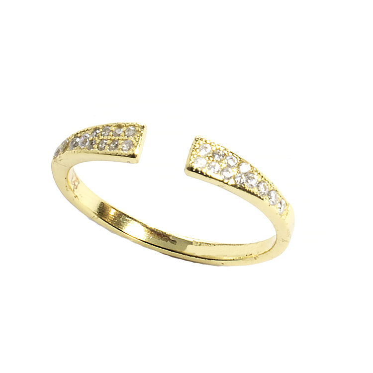 Open CZ Pave Ring-Rings-Balara Jewelry