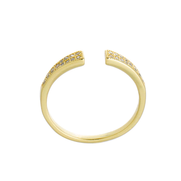 Open CZ Pave Ring-Rings-Balara Jewelry