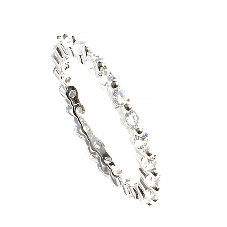 Full Eternity CZ Band Ring-Rings-Balara Jewelry