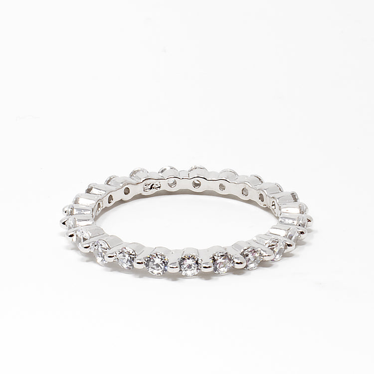 Full Eternity CZ Band Ring-Rings-Balara Jewelry