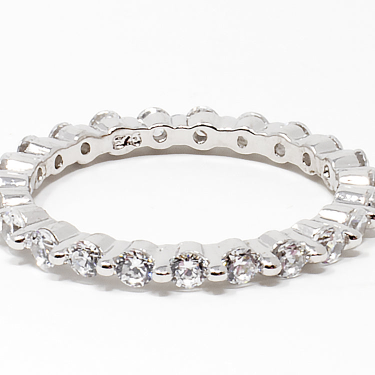 Full Eternity CZ Band Ring-Rings-Balara Jewelry