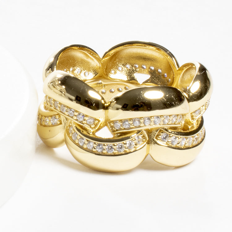 Link CZ Band Ring