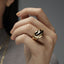 Sterling Silver Swirl Ring - Gold or Silver-Rings-Balara Jewelry