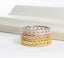Textured Curb Link Band Ring - Gold, Rose Gold, or Silver-Rings-Balara Jewelry