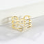 CZ Multi Row Open Ring