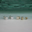 Bezel CZ Flower Studs - Gold or Silver