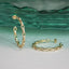 CZ Link Hoop - Gold or Silver