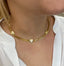 Heart Charms Choker Necklace