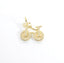 CZ Bicycle Charm - Gold or Silver