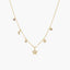 Bezel CZ Charm Choker - Gold or Silver