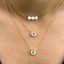Small CZ Initial Letter Necklace (A-Z) - Gold or Silver