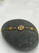 CZ Design Clover Chain Bracelet - Gold