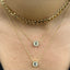 Small CZ Initial Letter Necklace (A-Z) - Gold or Silver