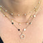 Multi Clover CZ Choker Necklace