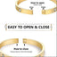 3 mm Stone CZ Bangle Bracelet - Gold