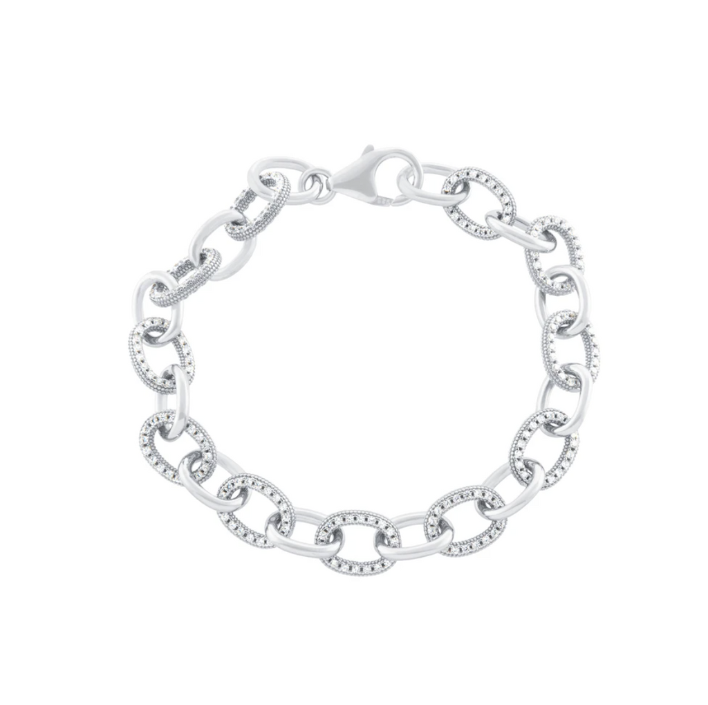 Link Fancy Bracelet - Gold or Silver-Bracelets-Balara Jewelry