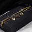 Titanium Steel Four-leaf Flower Heart Bracelet - Gold