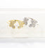 CZ Adjustable Double Butterfly Ring - Gold or Silver
