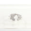 CZ Adjustable Double Butterfly Ring - Gold or Silver