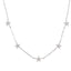 CZ Multi Station Star Choker Necklace