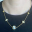 Four Leaf Clover Flower Necklace - Gold and Rose Gold