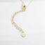 CZ Starburst Disc Necklace - Gold