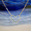 CZ Open Heart Necklace