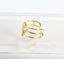 CZ Multi Row Open Ring