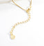 Bridesmaid CZ Tag Necklace - Gold