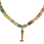 Lucky Fish Gemstone Necklace - Gold