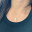 Bridesmaid CZ Small Clover Necklace - Gold