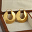 Stainless Steel Chunky Hoop Earrings - 18K Gold Plated