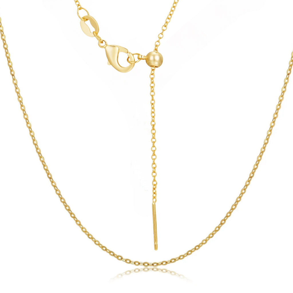 Ribbon Two Bow Charms Necklace - Gold