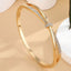 18K Gold Plated CZ Knot Bangle Bracelet