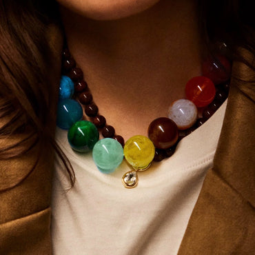 Bold Bead Statement Necklace