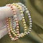 Tri-Tone Trio Stretch Bracelet Set - Gold, Rose Gold and Silver