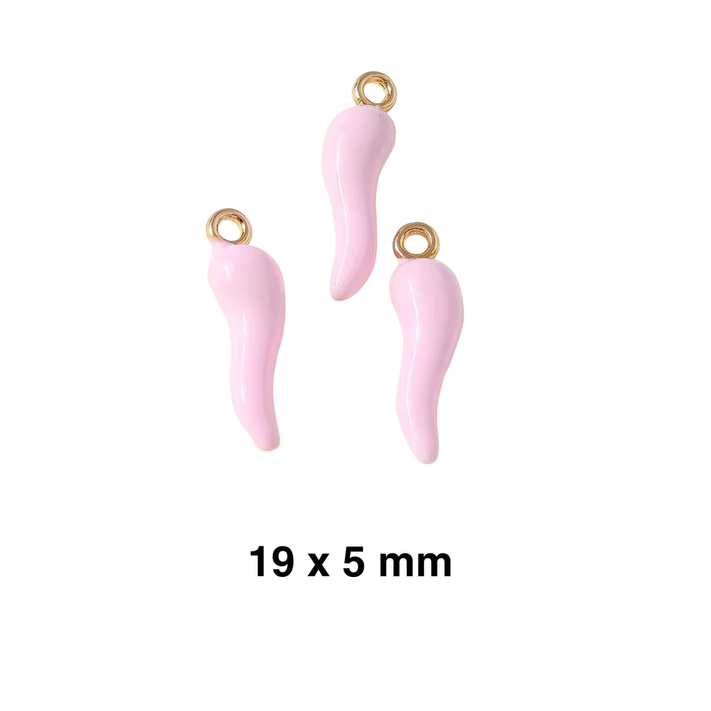 4 CM Enamel Pink Baby Pin With Guardian Angel - Gold