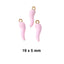 4 CM Enamel Pink Baby Pin With Guardian Angel - Gold