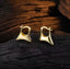 Sculpted Mini Hoop Earrings - Gold and Silver