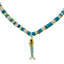 Lucky Fish Gemstone Necklace - Gold