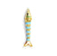 Lucky Fish Gemstone Necklace - Gold